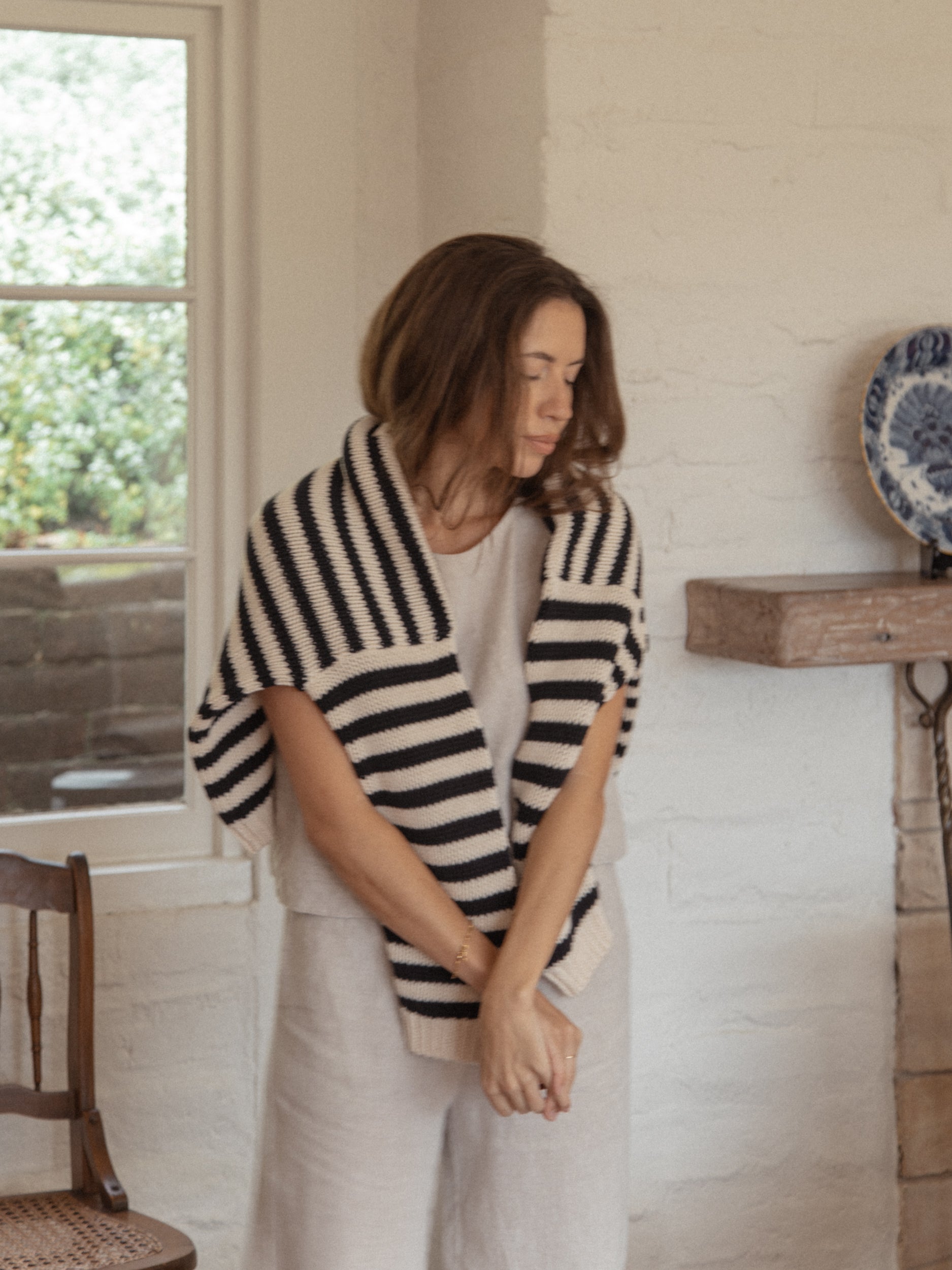 Ilse Pullover Navy Stripe