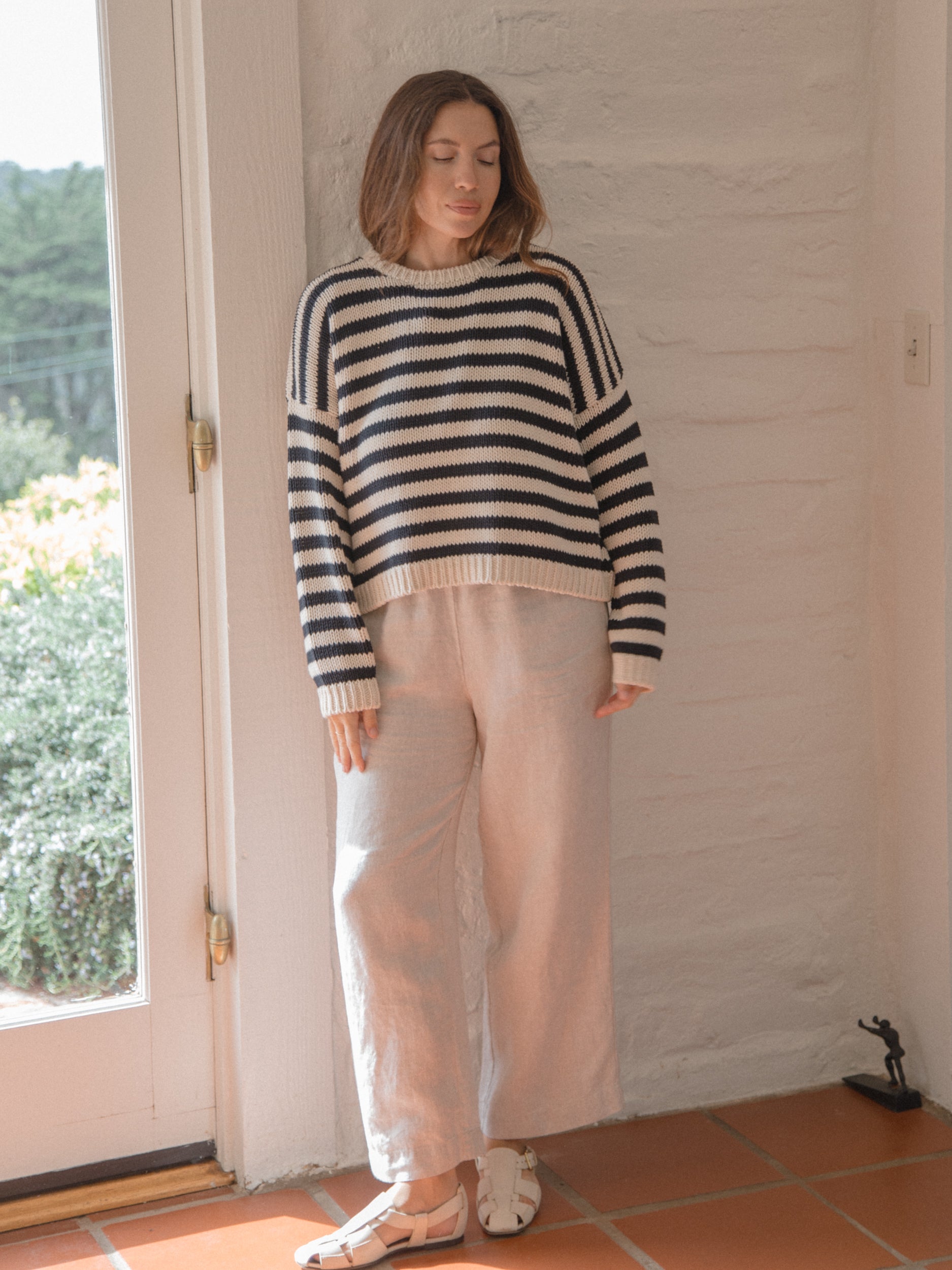 Ilse Pullover Navy Stripe