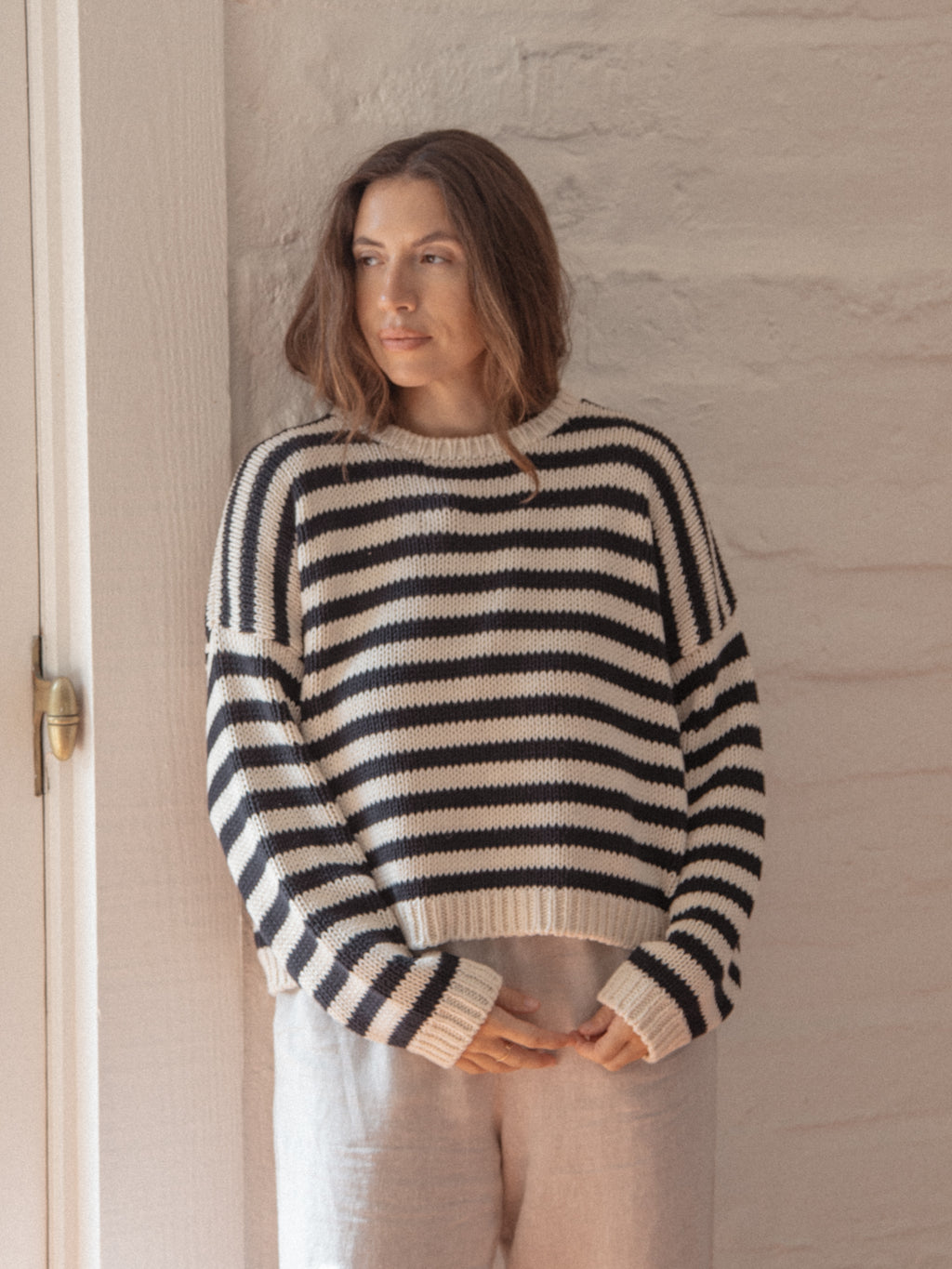 Ilse Pullover Navy Stripe