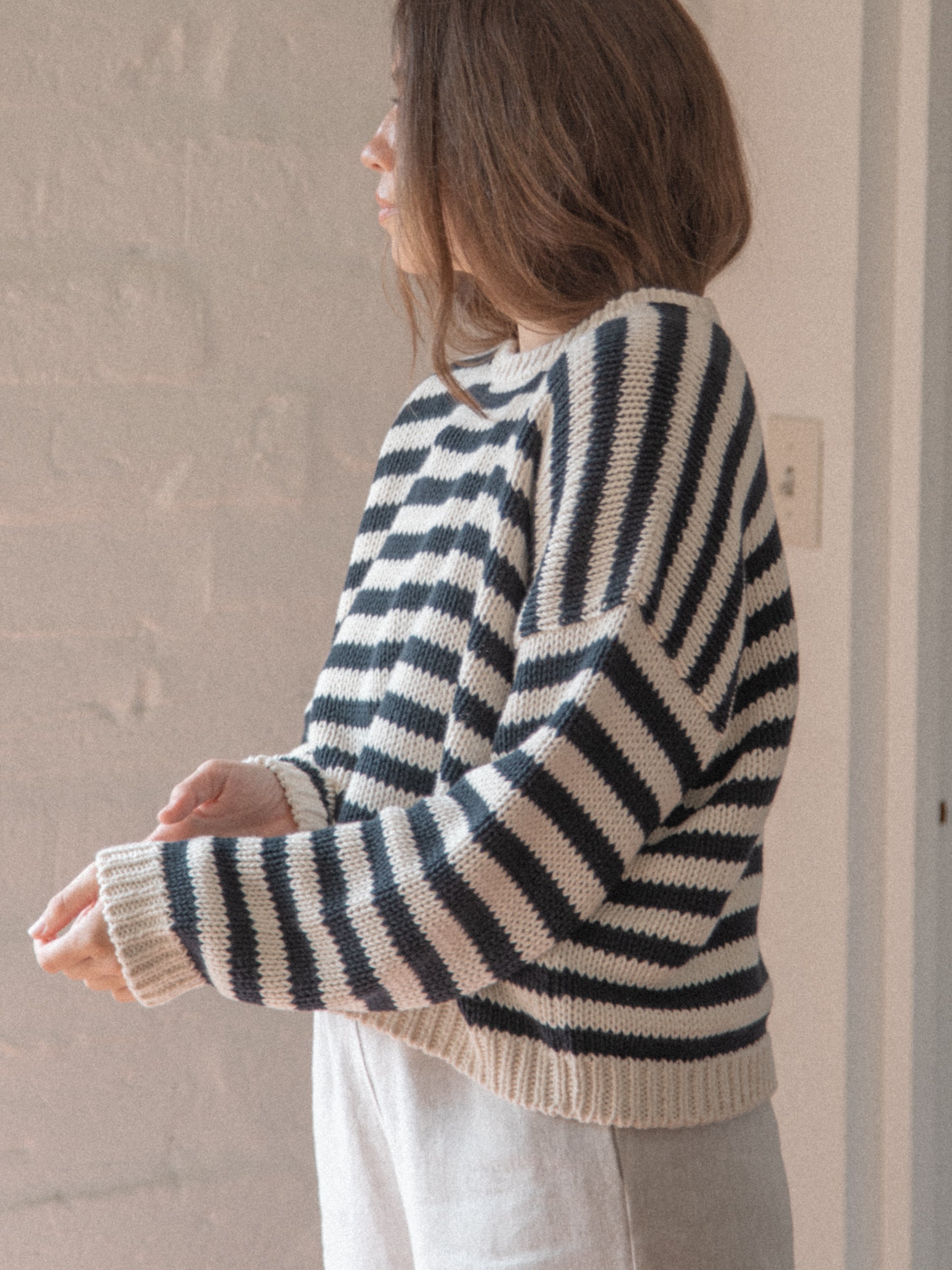 Ilse Pullover Navy Stripe