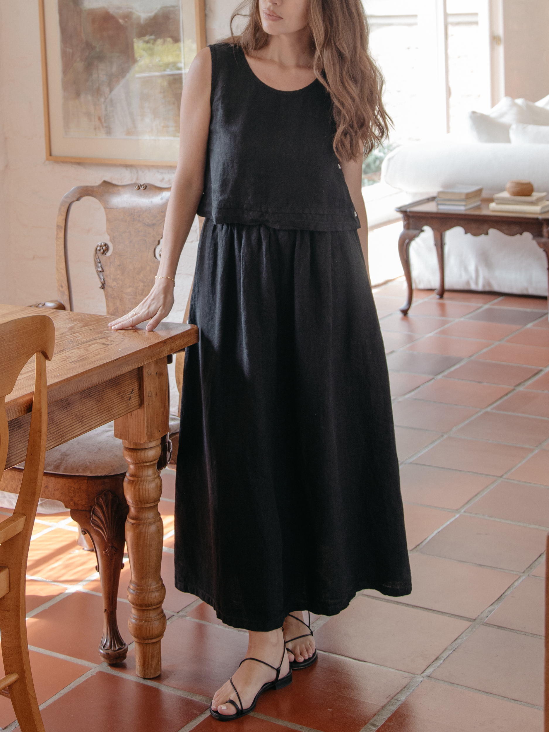 Molly Skirt Charcoal Noir