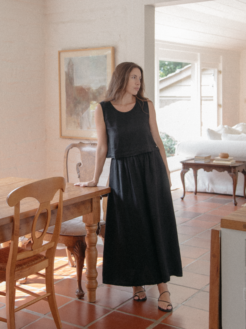 Molly Skirt Charcoal Noir