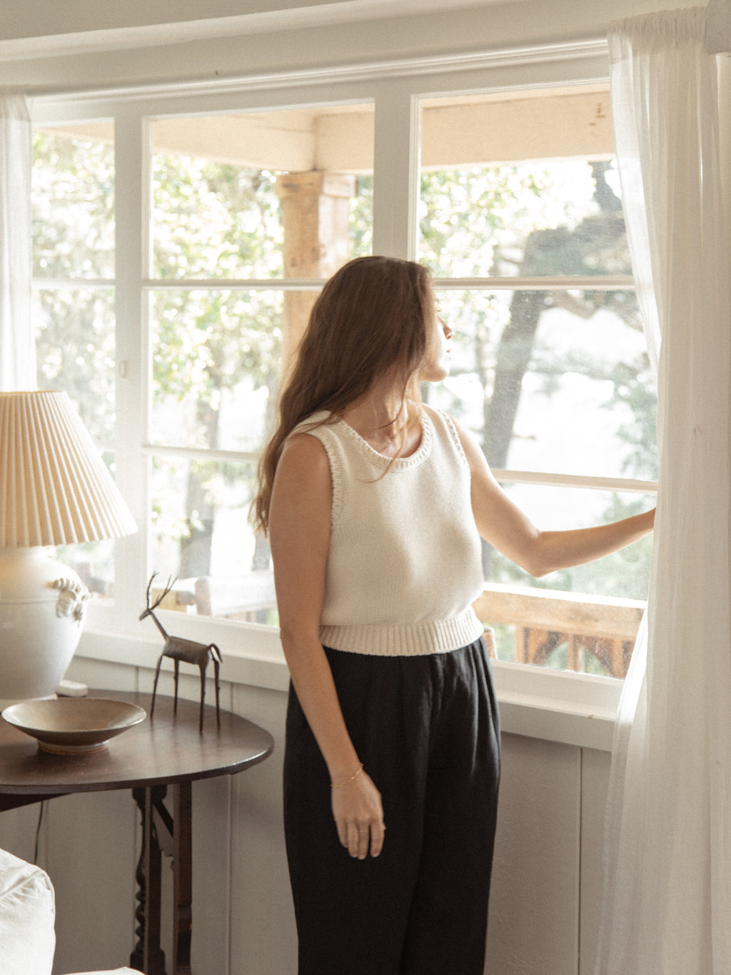 Persephone Tank Ivory