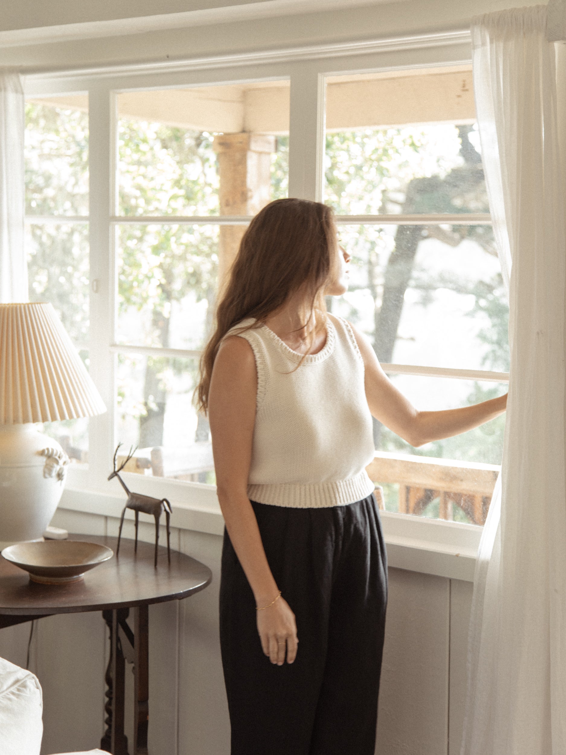 Persephone Tank Ivory