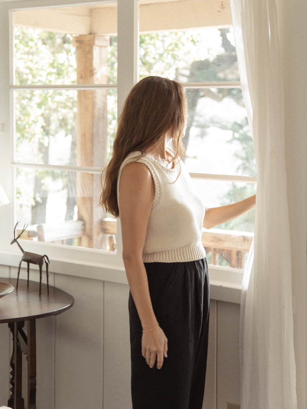 Persephone Tank Ivory