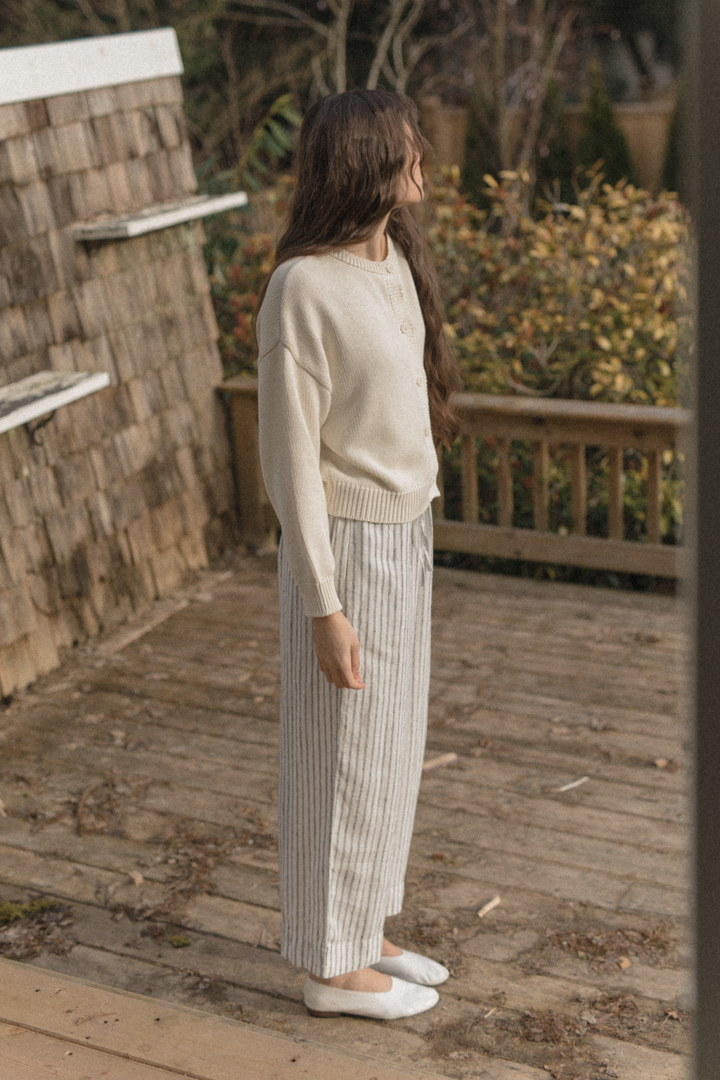 Olive Pant Vintage Stripe