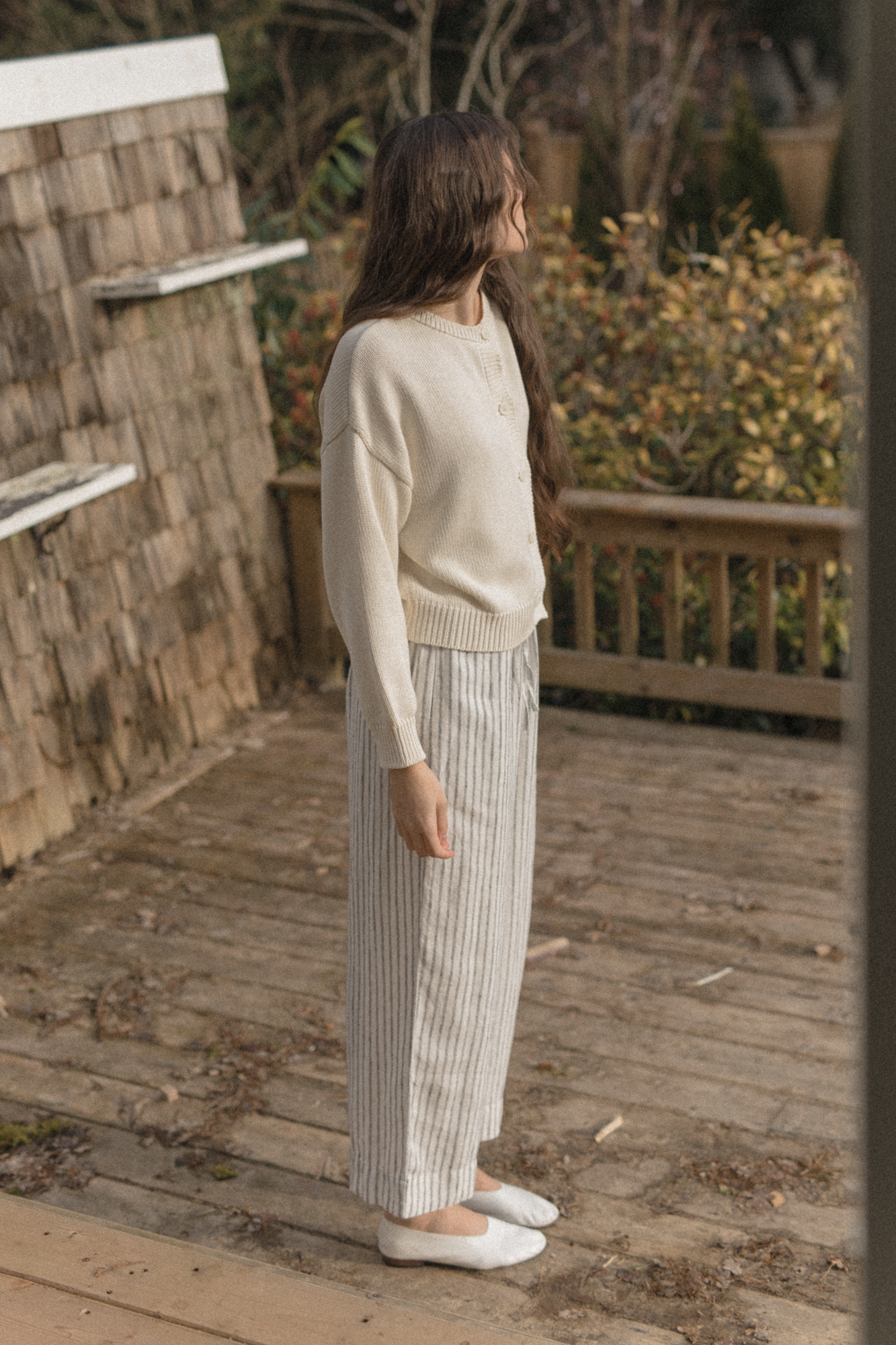 Olive Pant Vintage Stripe