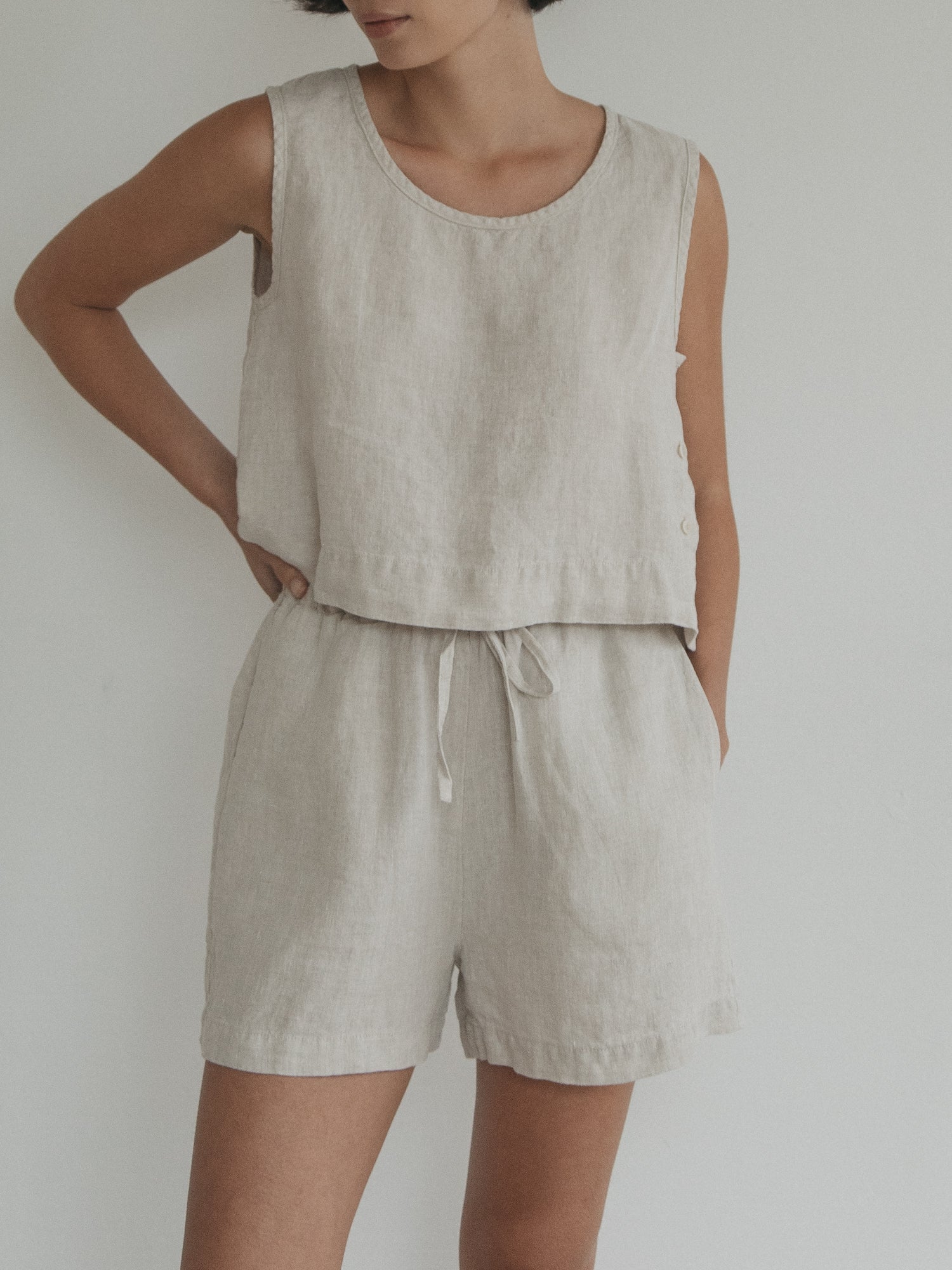 August Short in Oatmeal