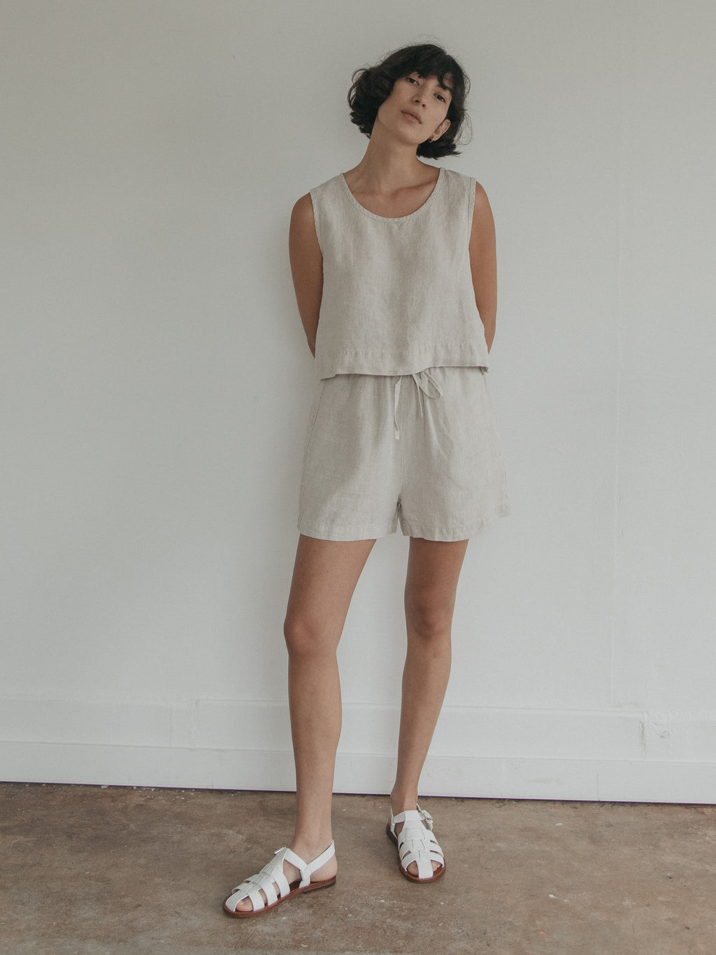 August Short in Oatmeal
