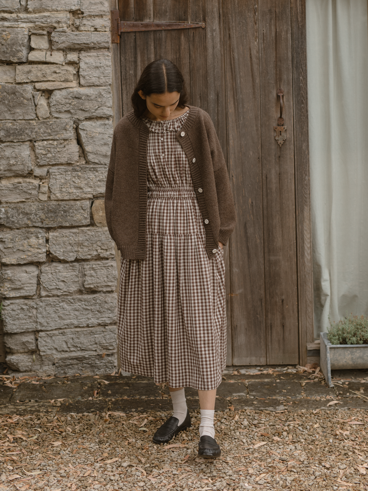 Llewyn Cardigan Dark Chocolate