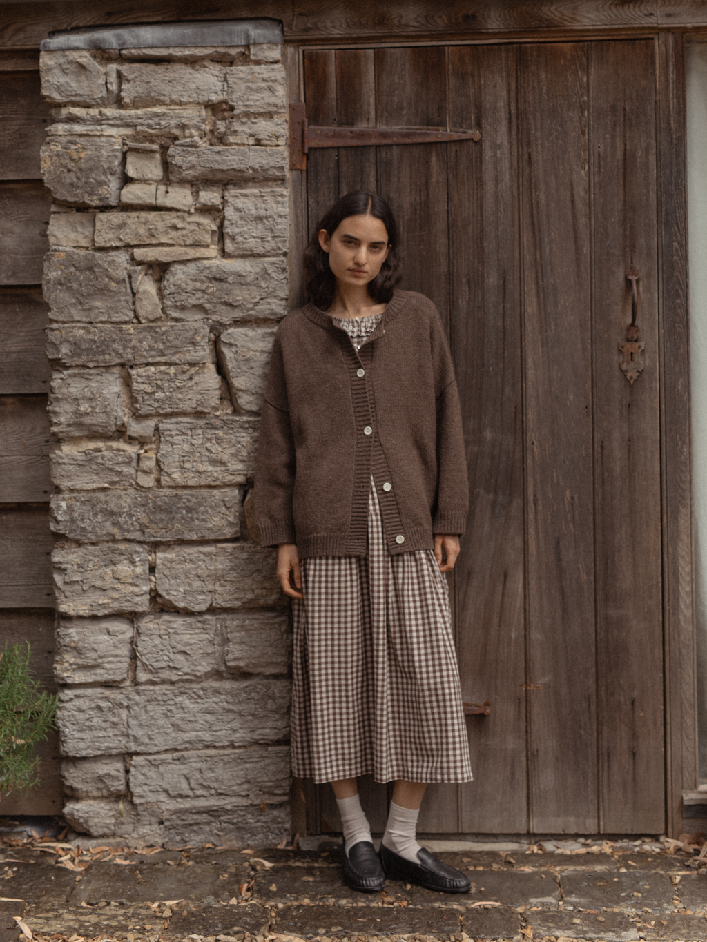 Llewyn Cardigan Dark Chocolate