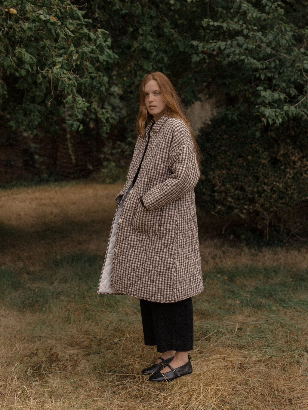 Darla Coat Brown Gingham