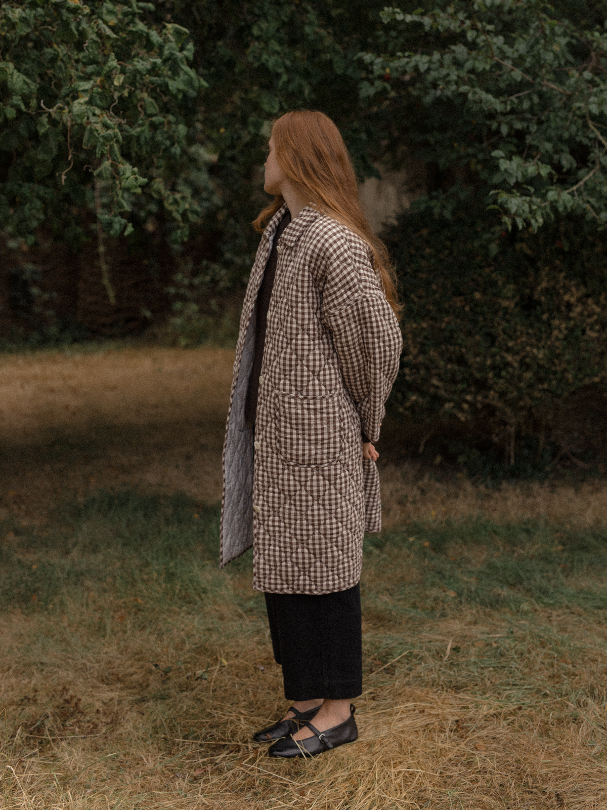 Darla Coat Brown Gingham