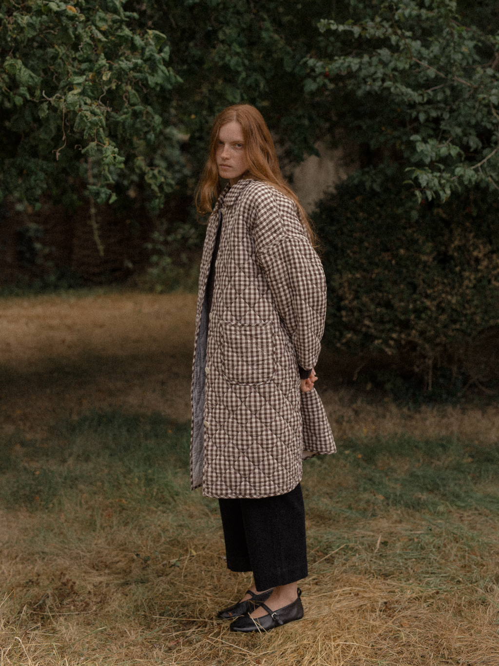 Darla Coat Brown Gingham