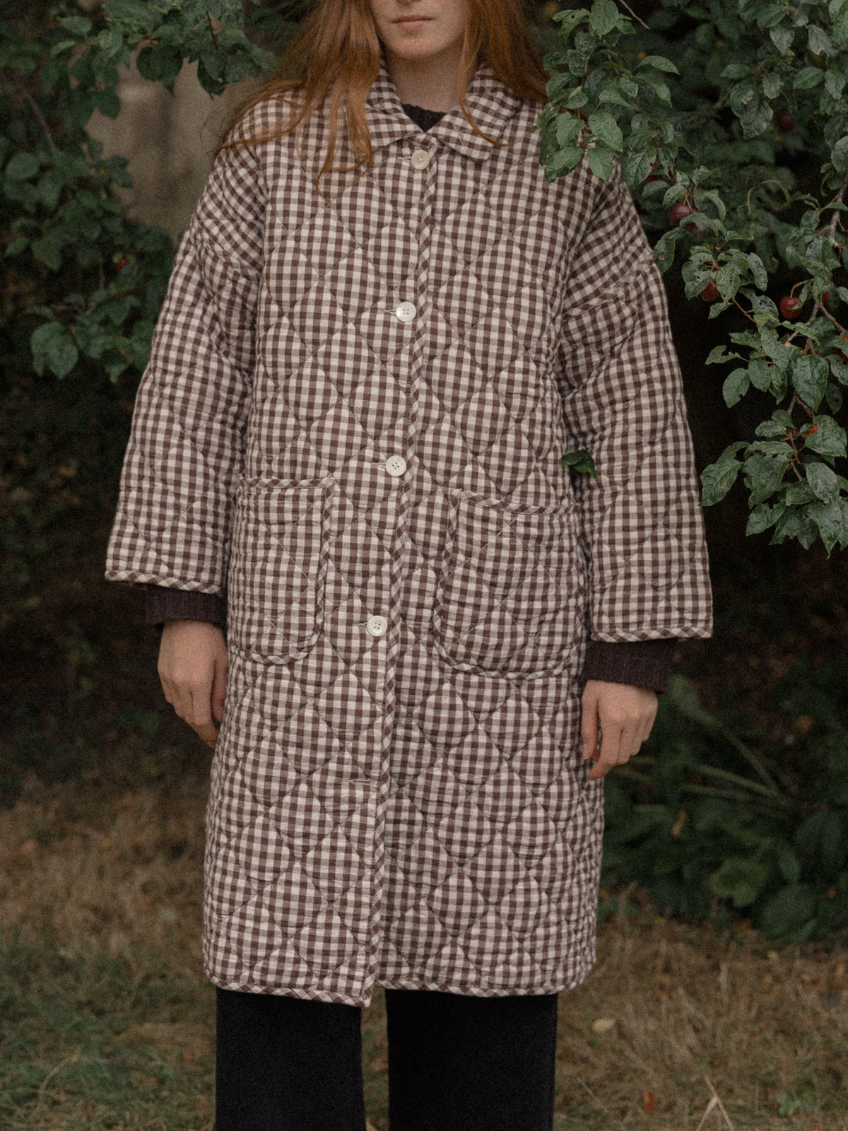 Darla Coat Brown Gingham