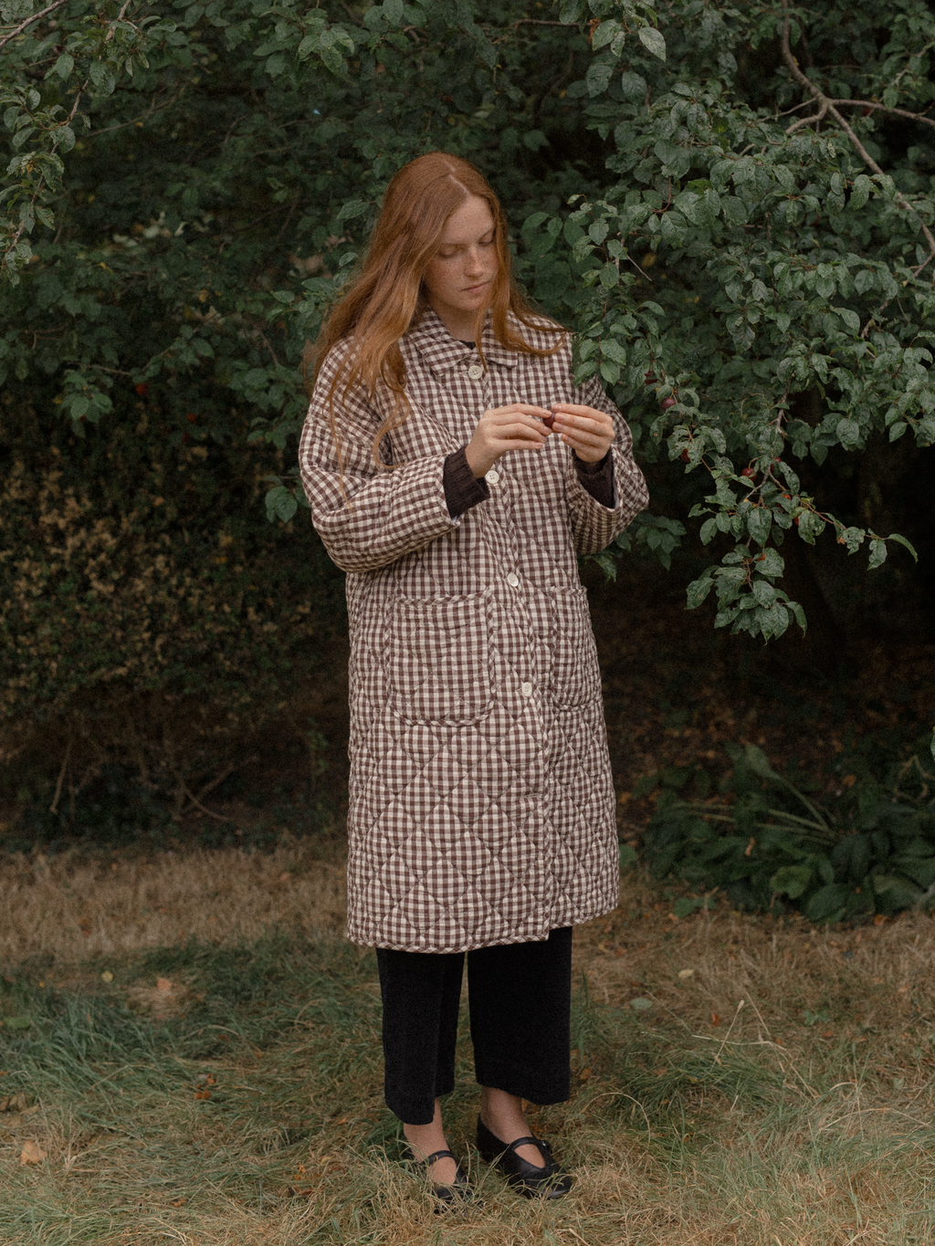Darla Coat Brown Gingham