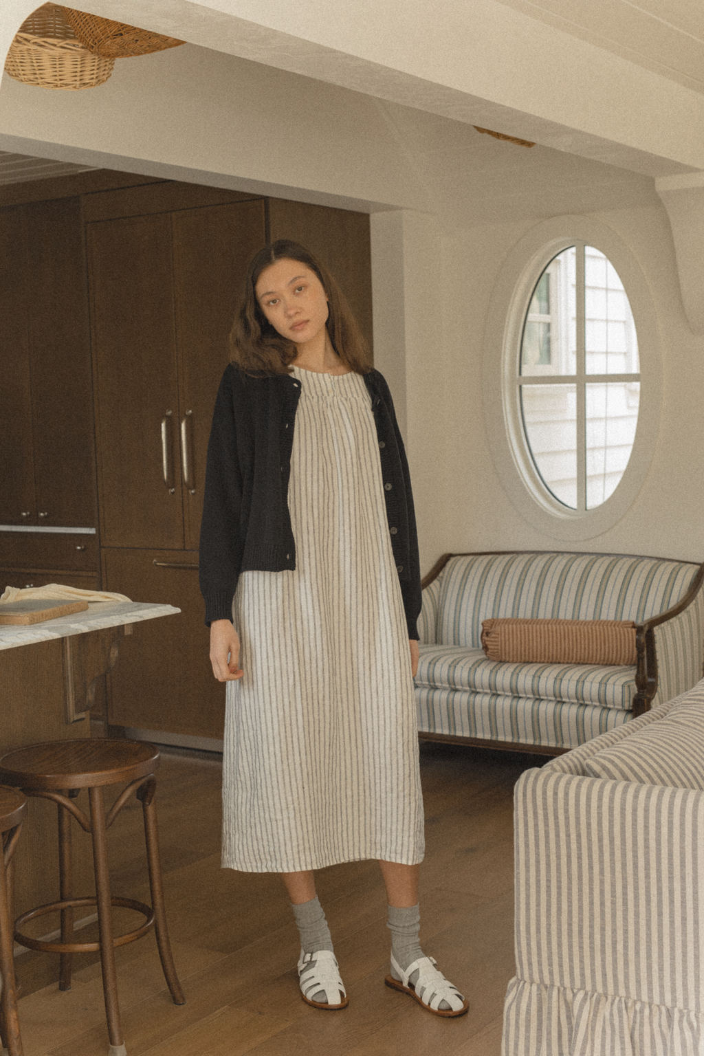 Cosette Dress Vintage Stripe