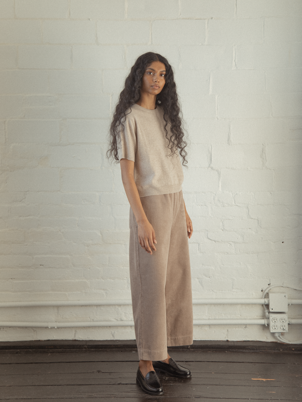 Lottie Knit Top Oatmeal