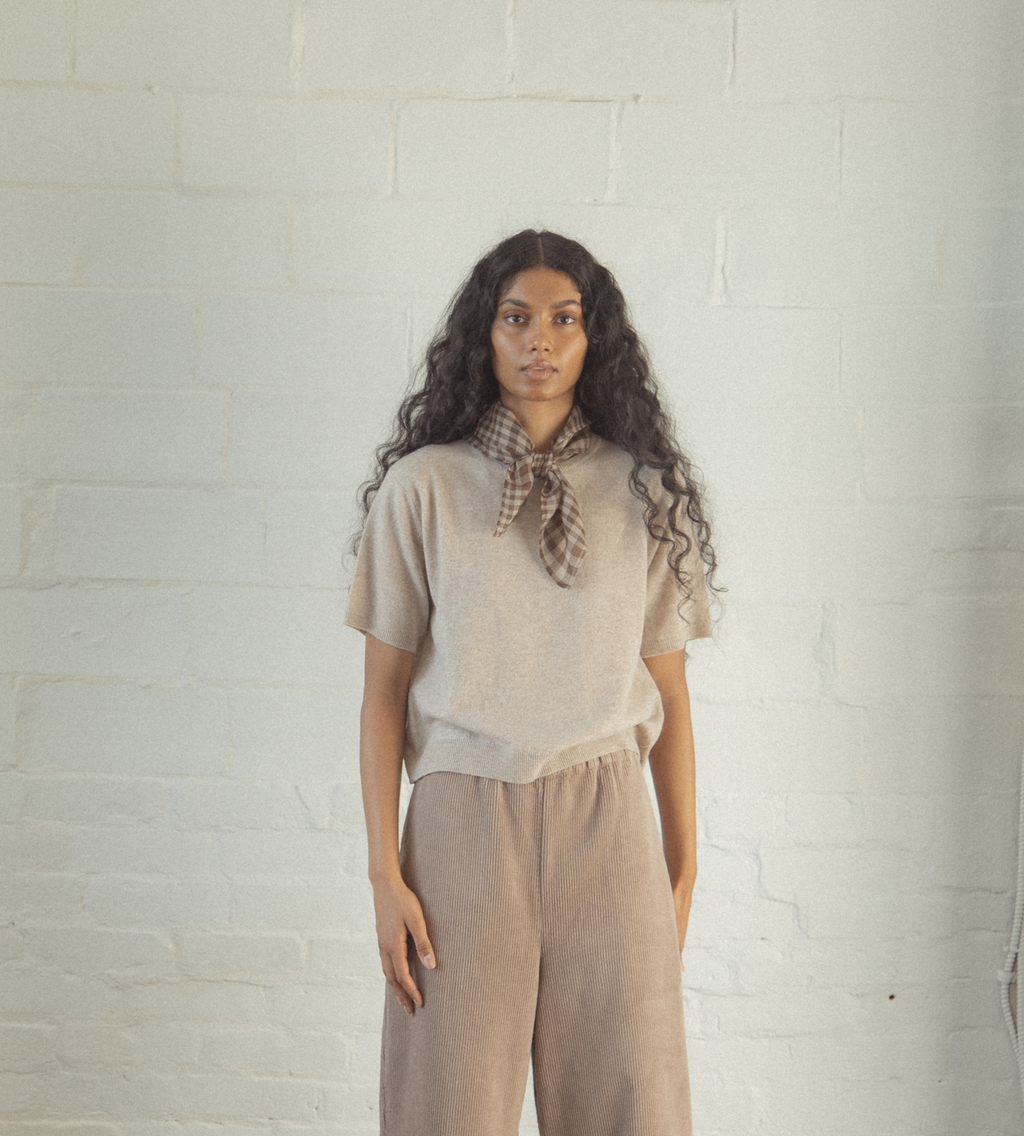 Lottie Knit Top Oatmeal