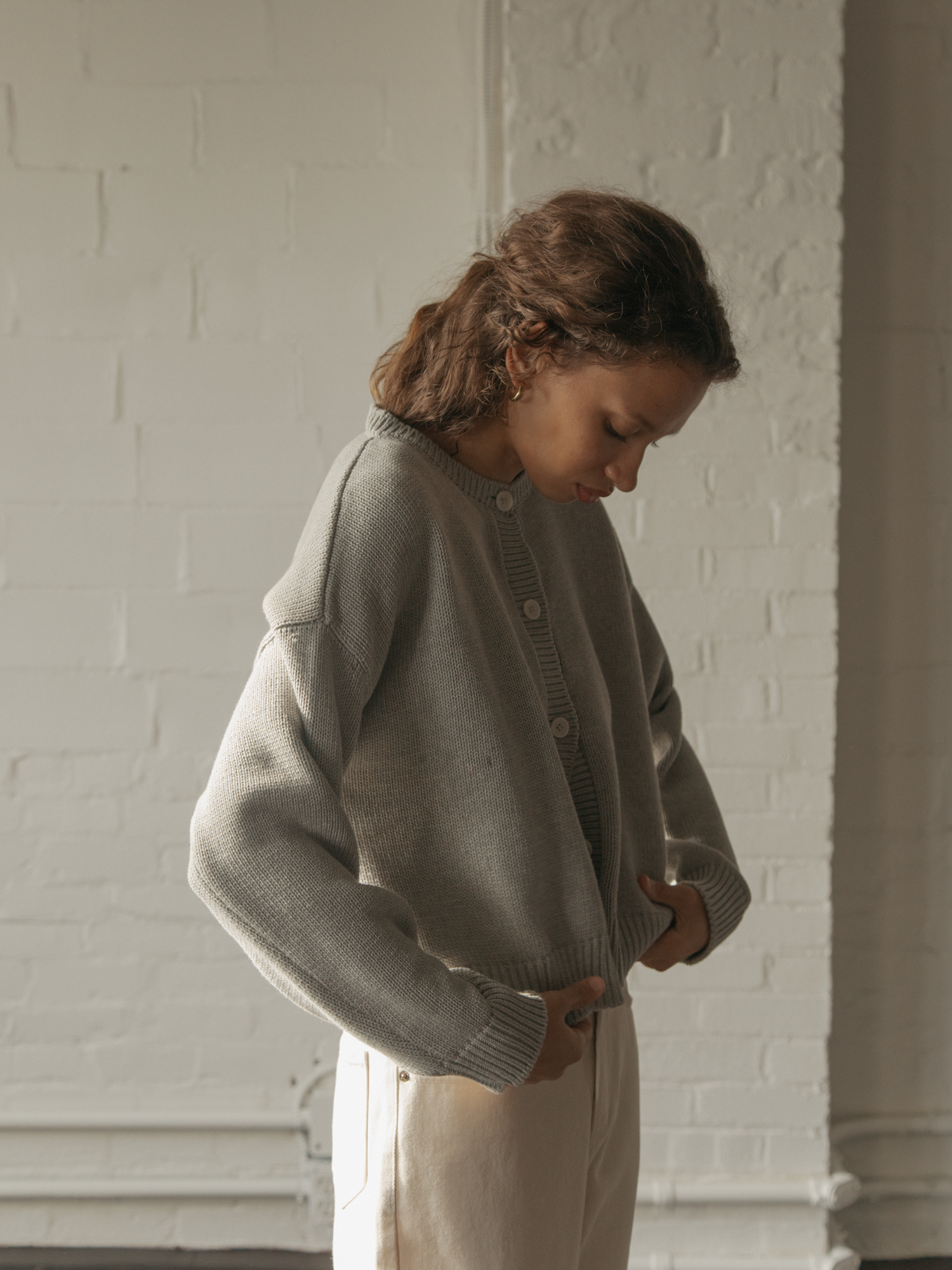 Willow Cardigan Pebble