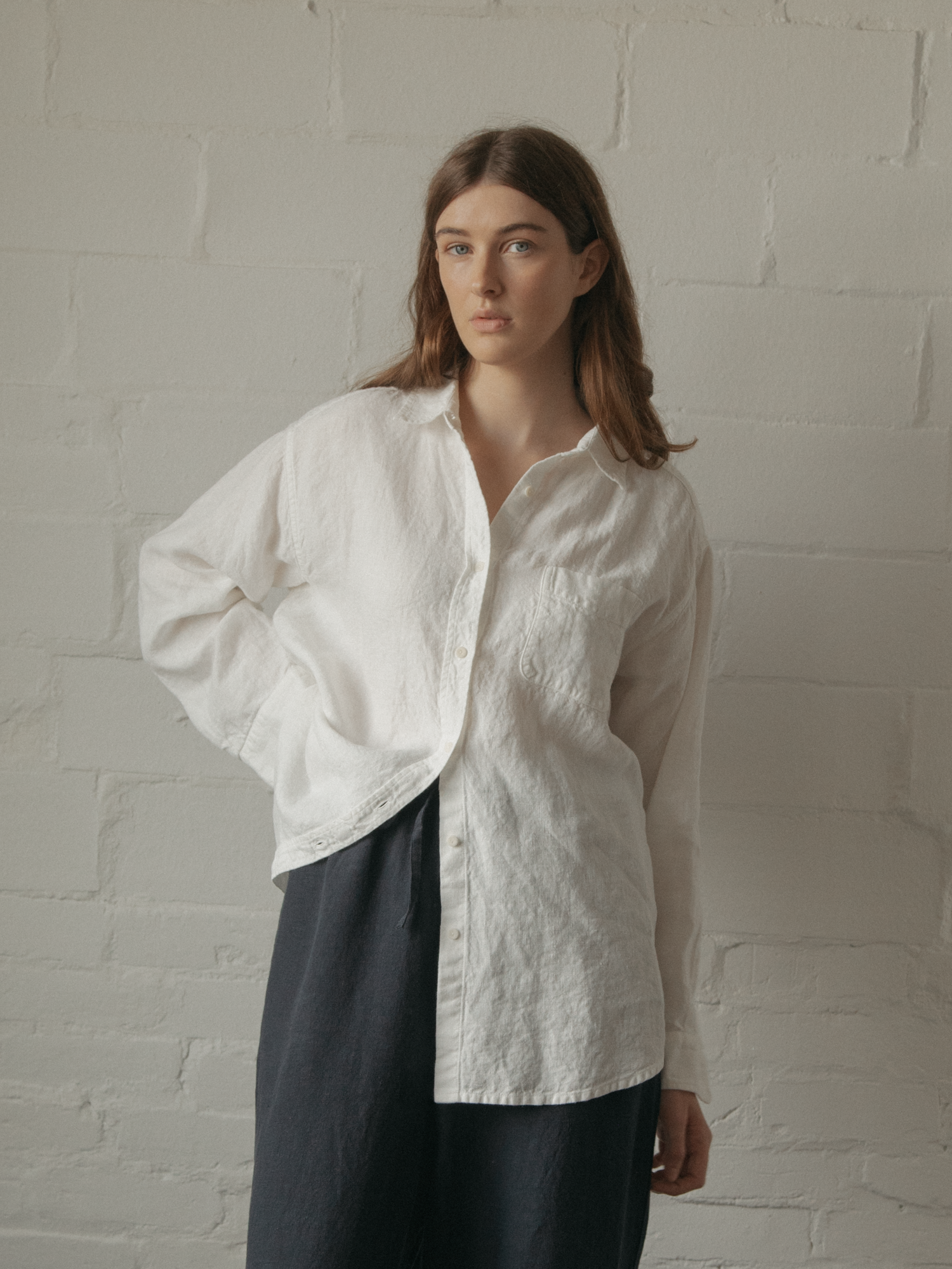 Britta Shirt Linen Salt