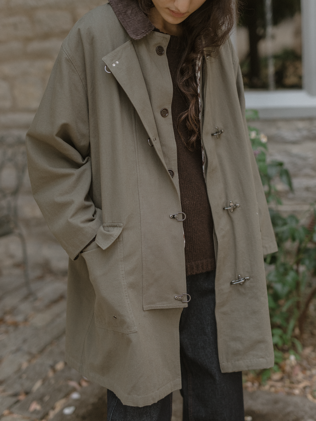 Jasper Coat Sage Green