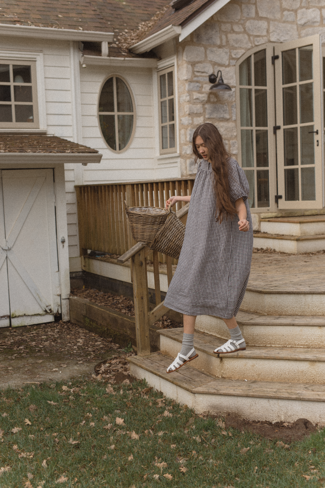 Cosette Dress Marine Gingham