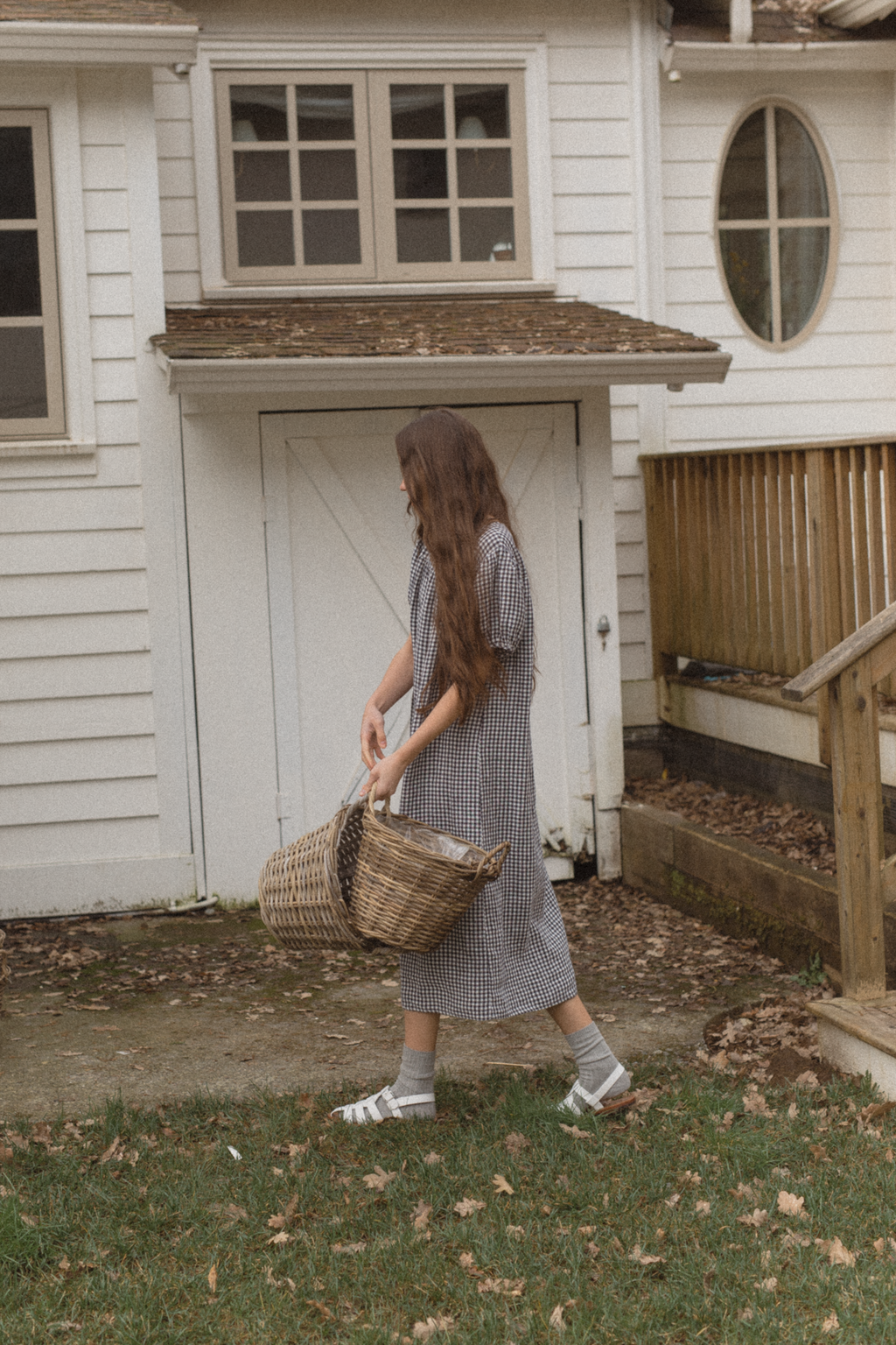 Cosette Dress Marine Gingham