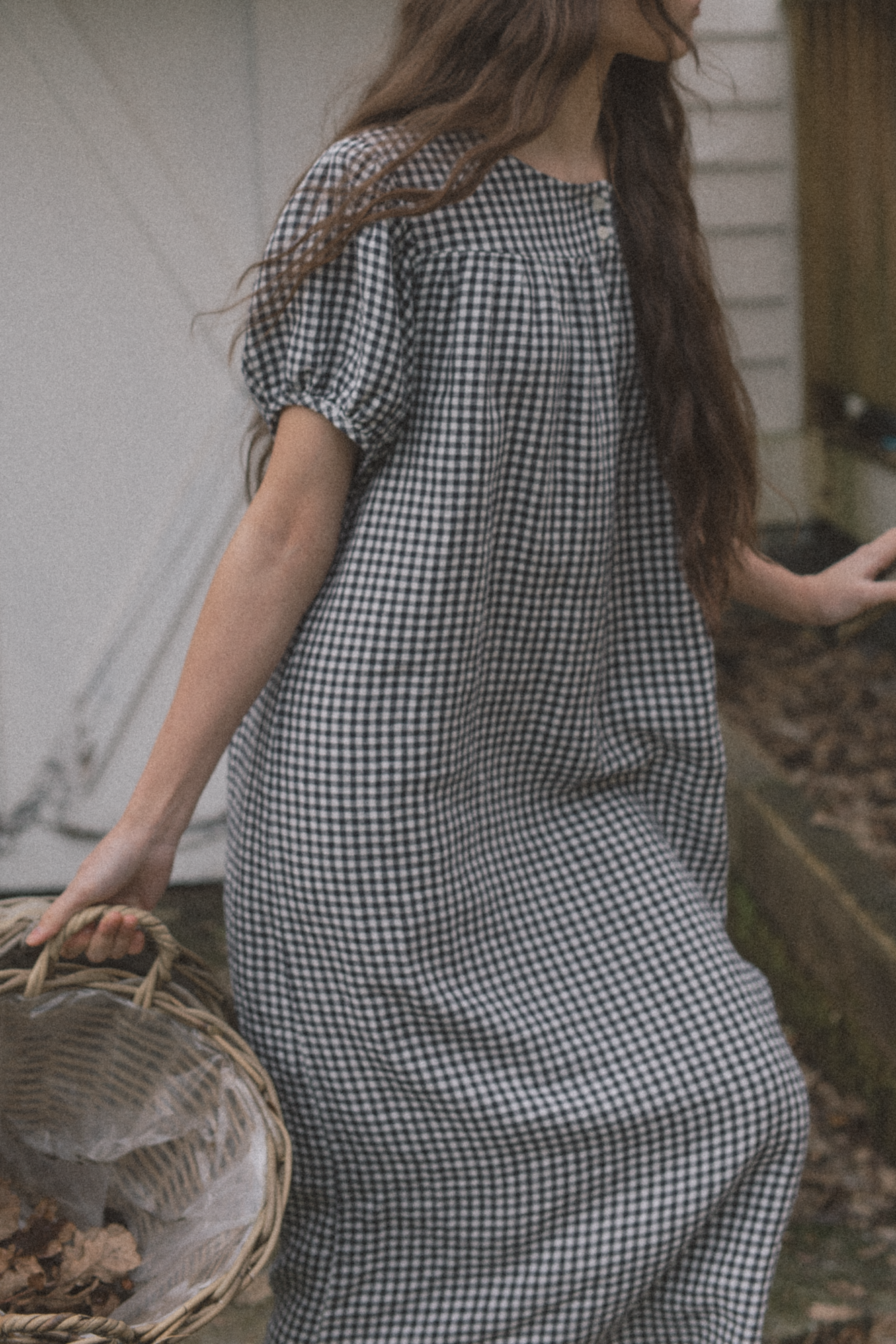 Cosette Dress Marine Gingham