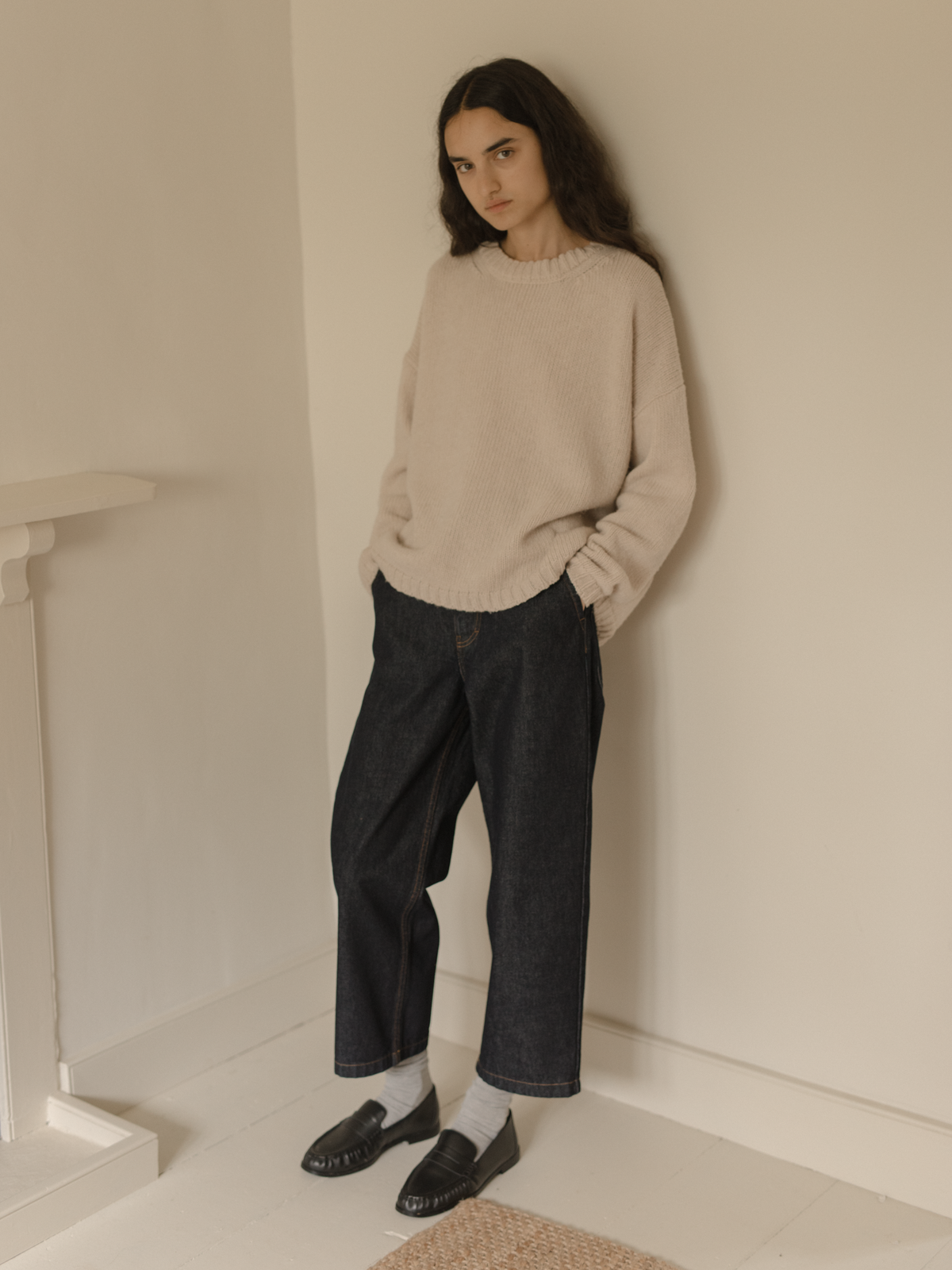 Ezra Pullover Oat Milk