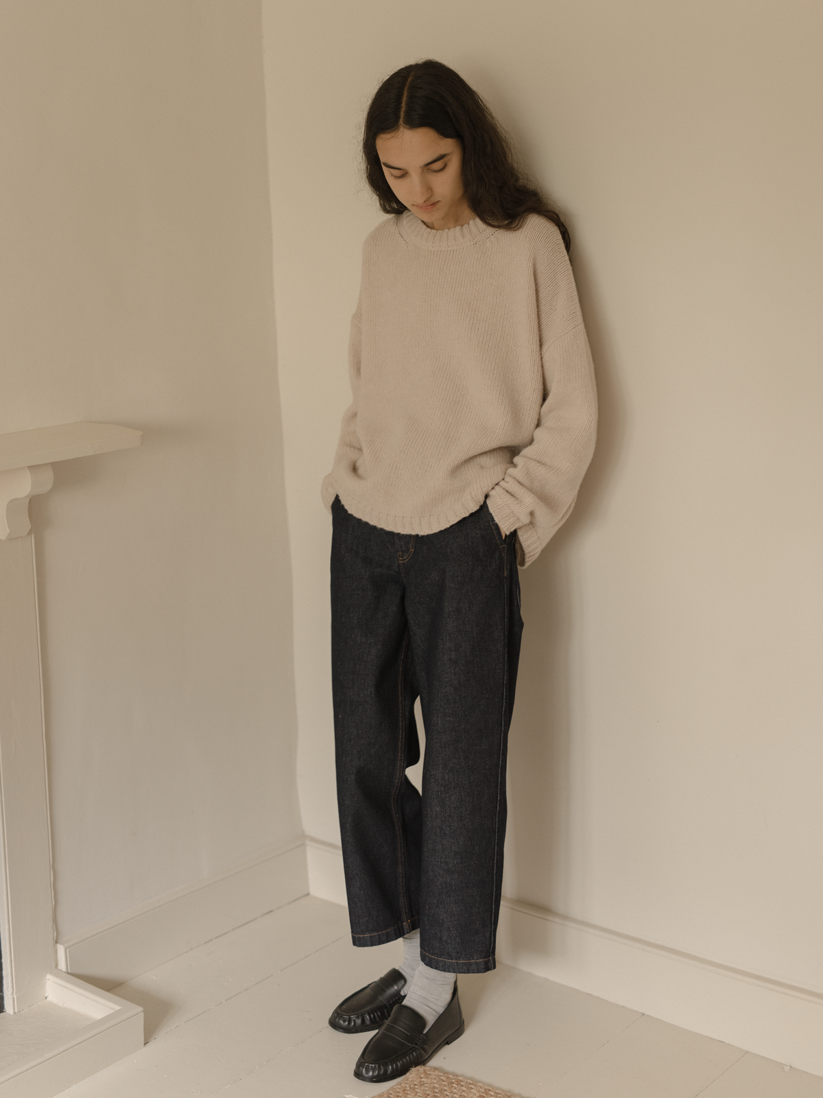 Ezra Pullover Oat Milk