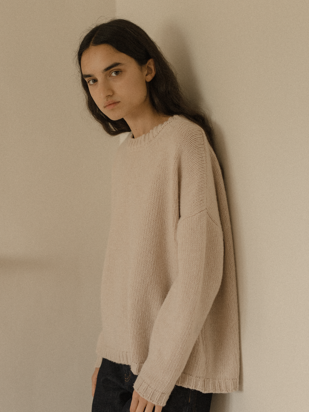 Ezra Pullover Oat Milk