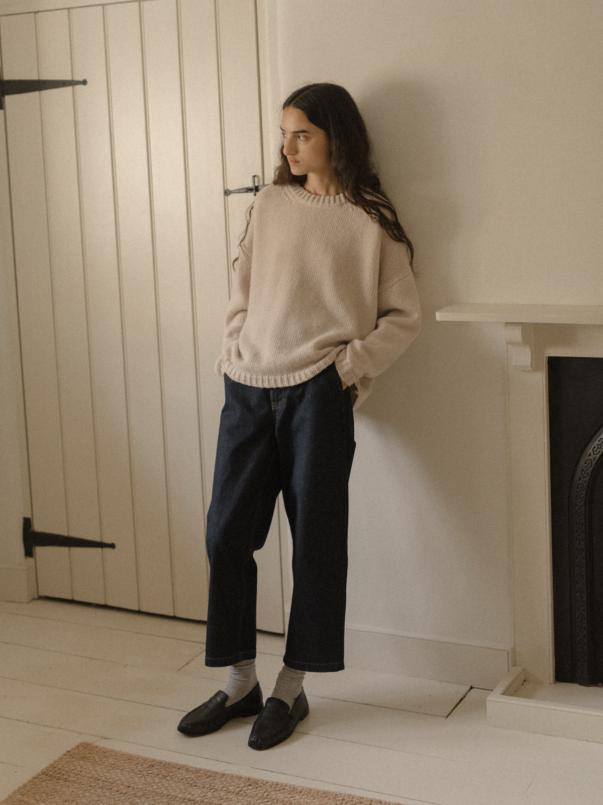 Ezra Pullover Oat Milk