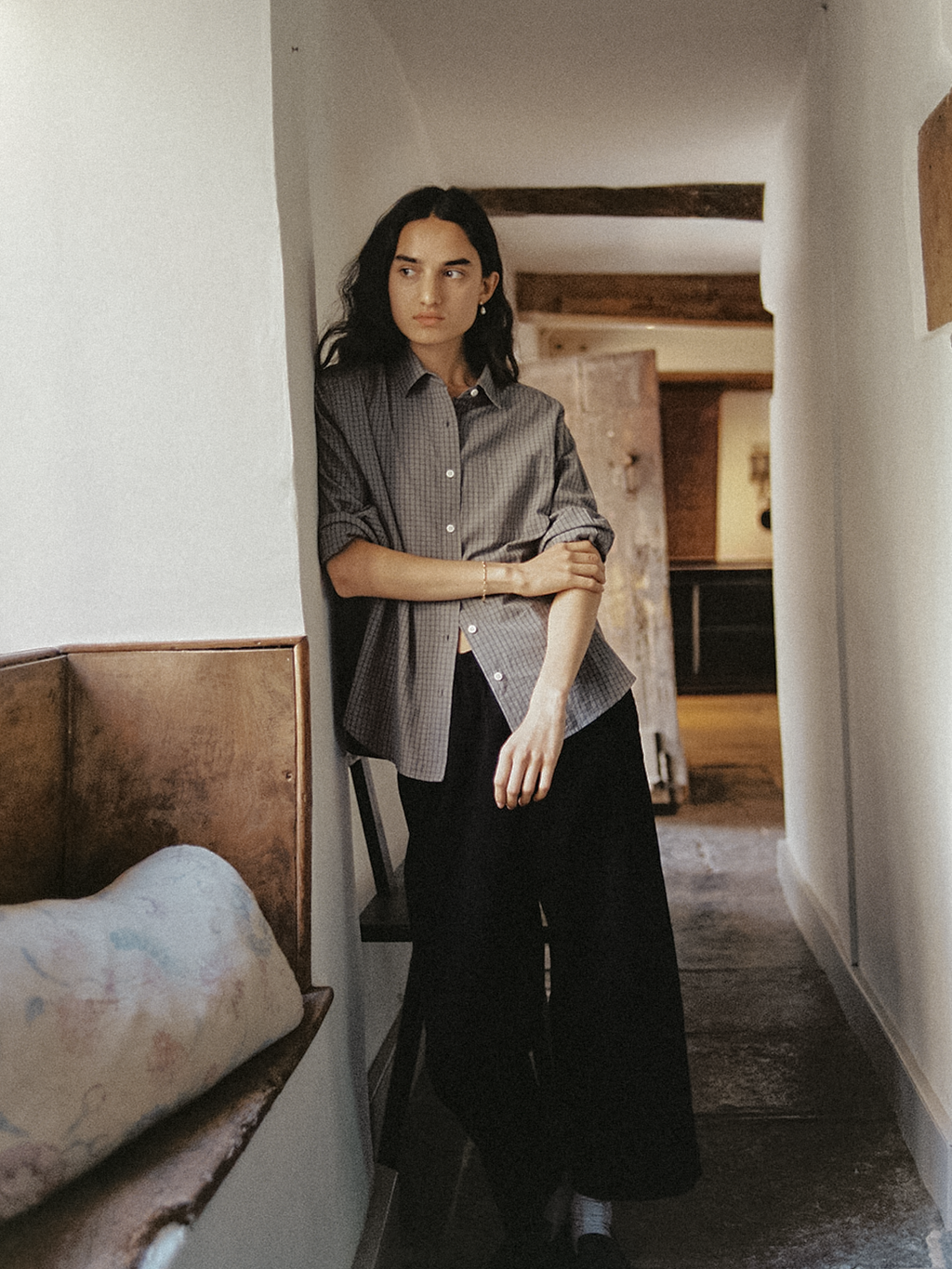 Britta Shirt Grey Check