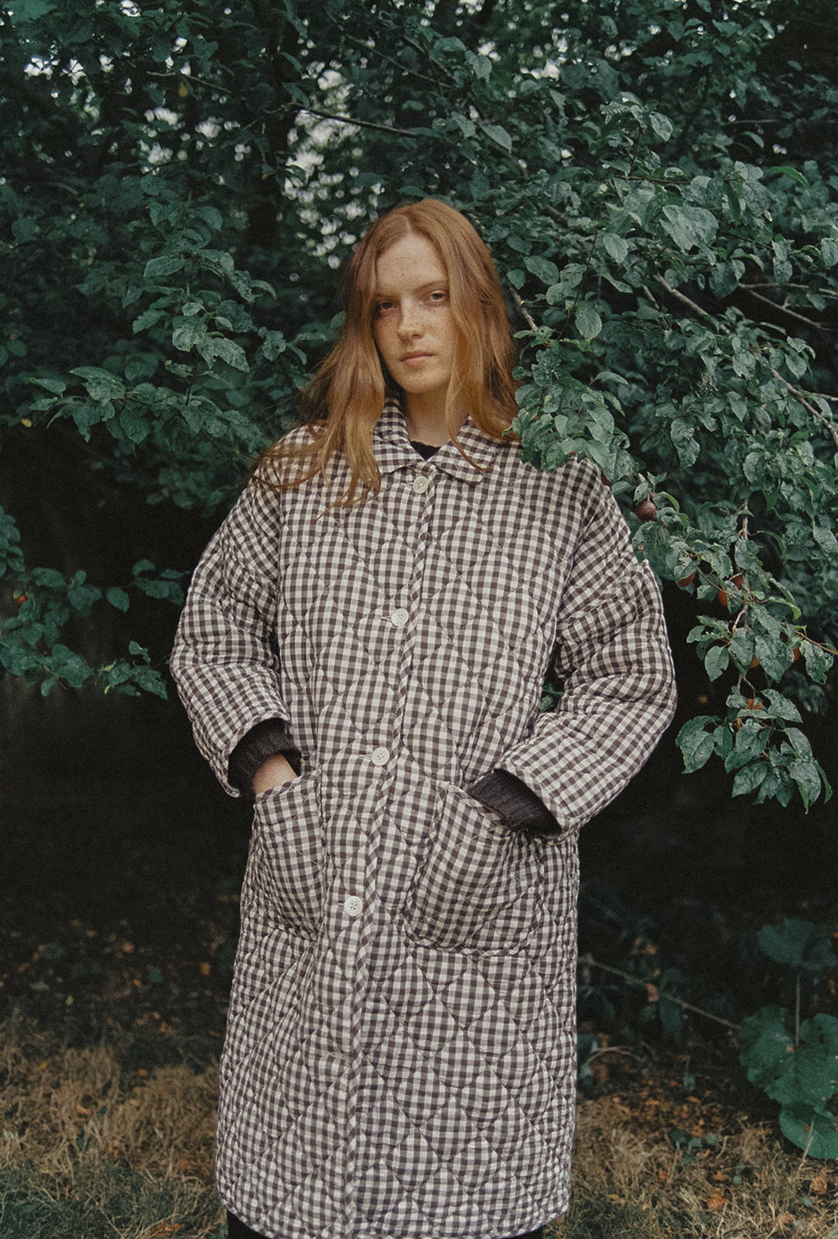 Darla Coat Brown Gingham
