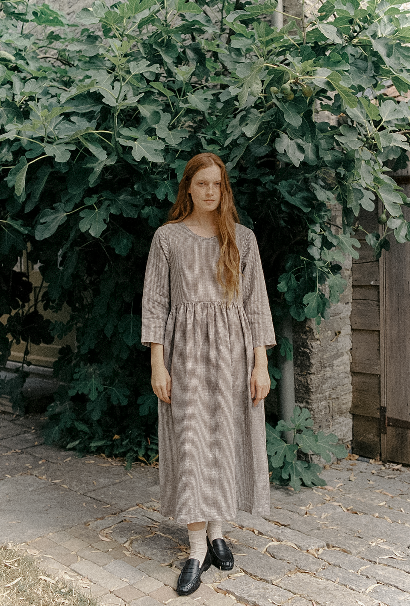 Artie Dress Espresso Gingham