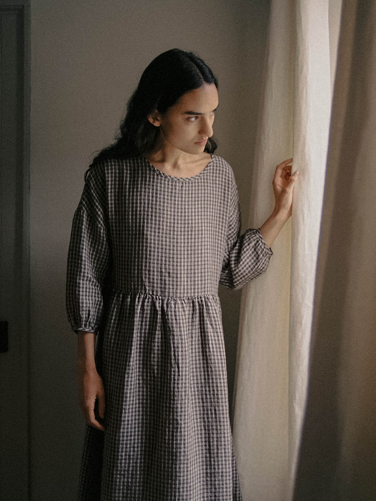 Darla Dress Chocolate Plaid