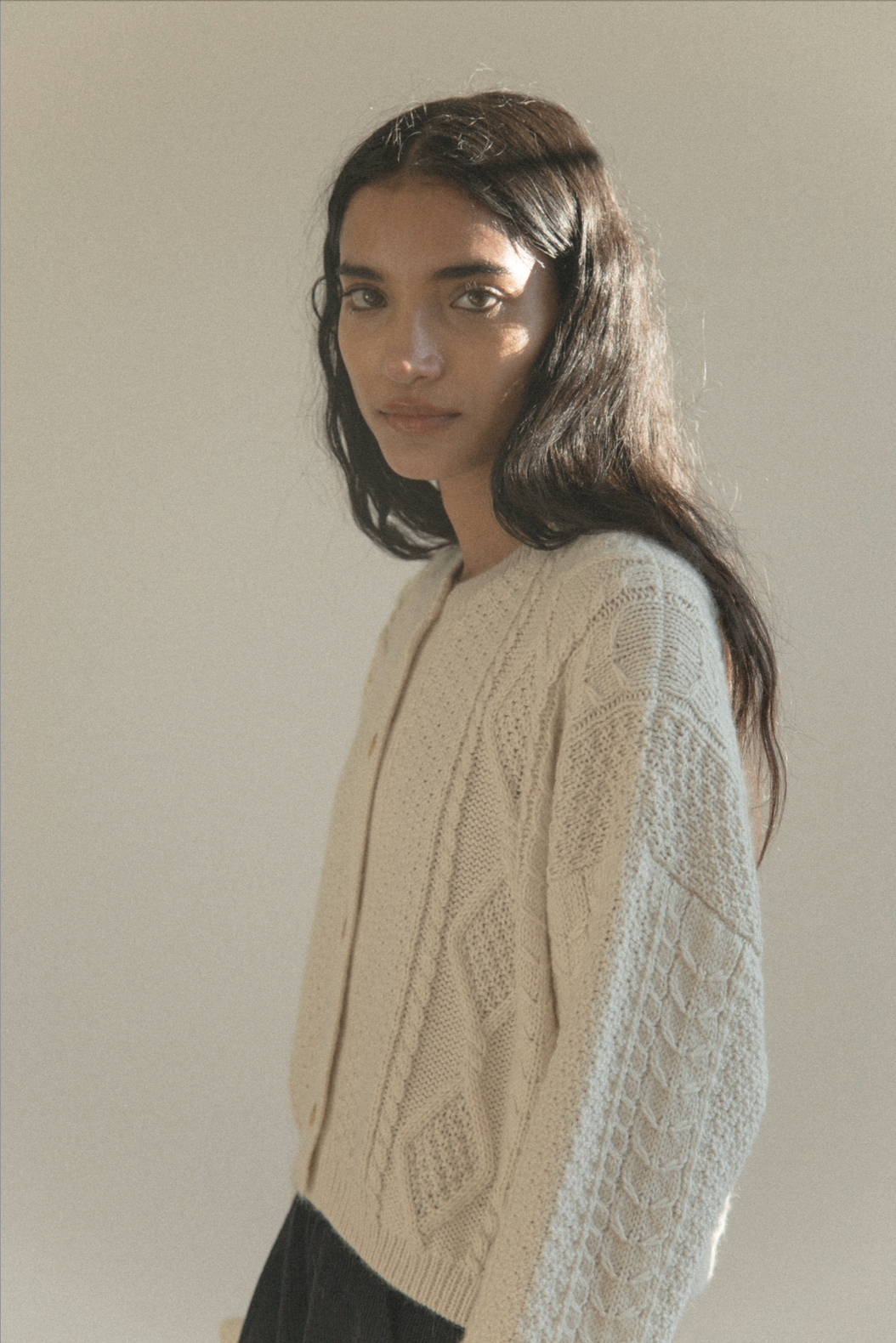 Dawes Cardigan in Ivory