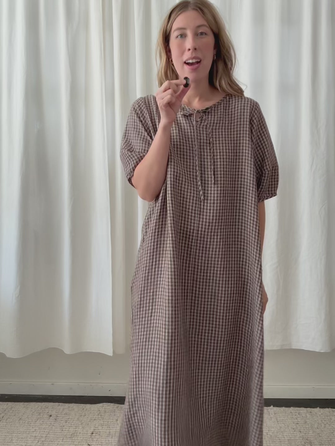 Blair Dress Chocolate Plaid