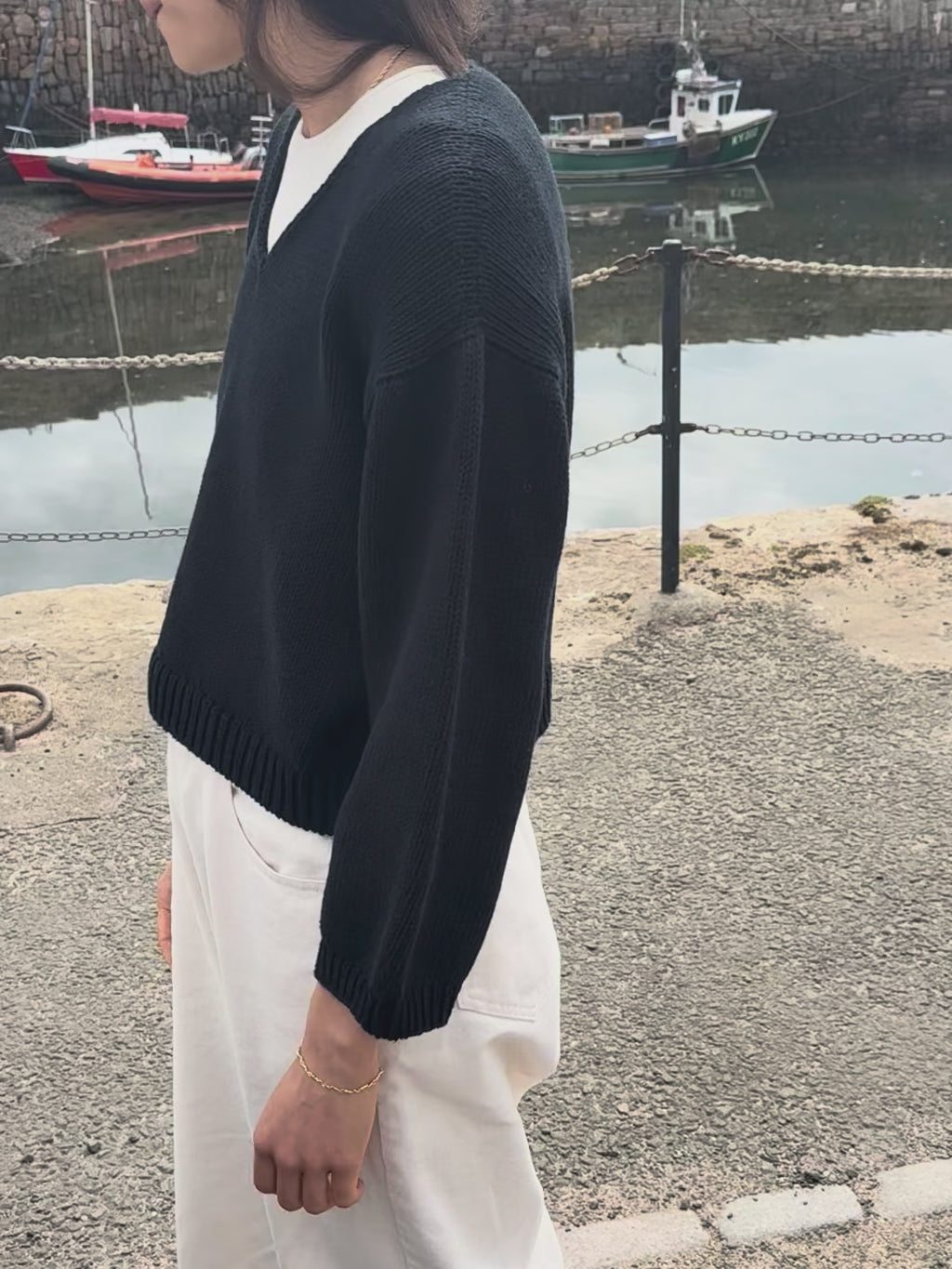 Lily Long Sleeve in Navy