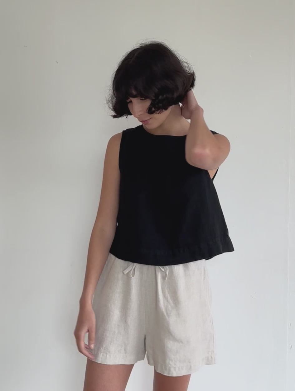 Finley Top in Noir