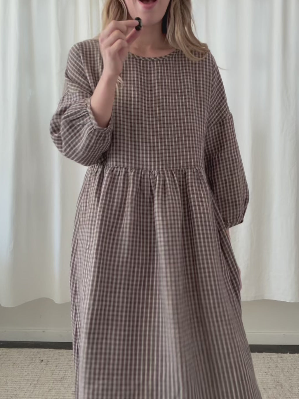 Darla Dress Chocolate Plaid