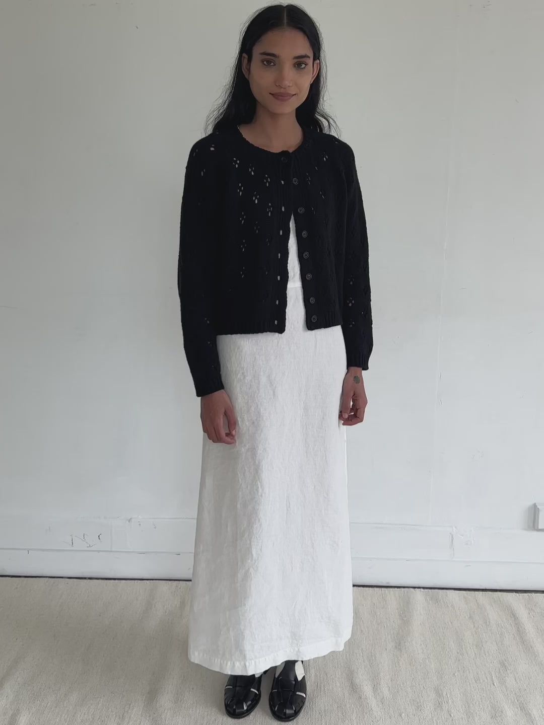 Mabel Cardigan in Noir