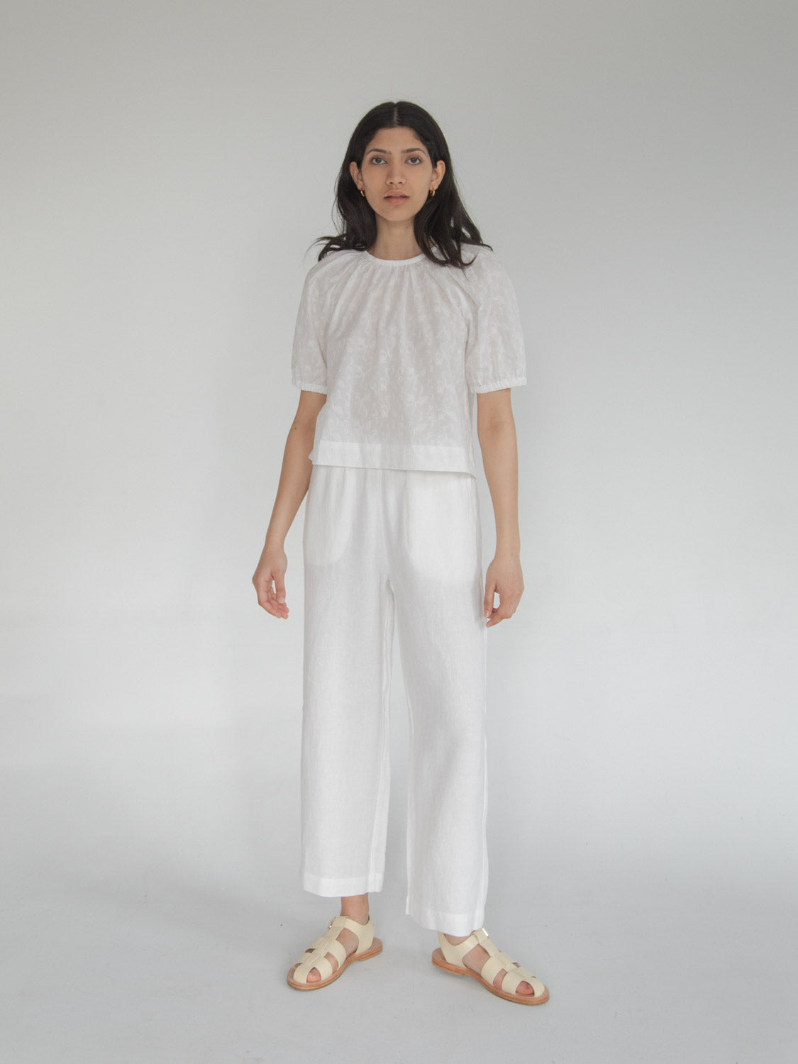 Amelia Blouse in Embroidered Cotton