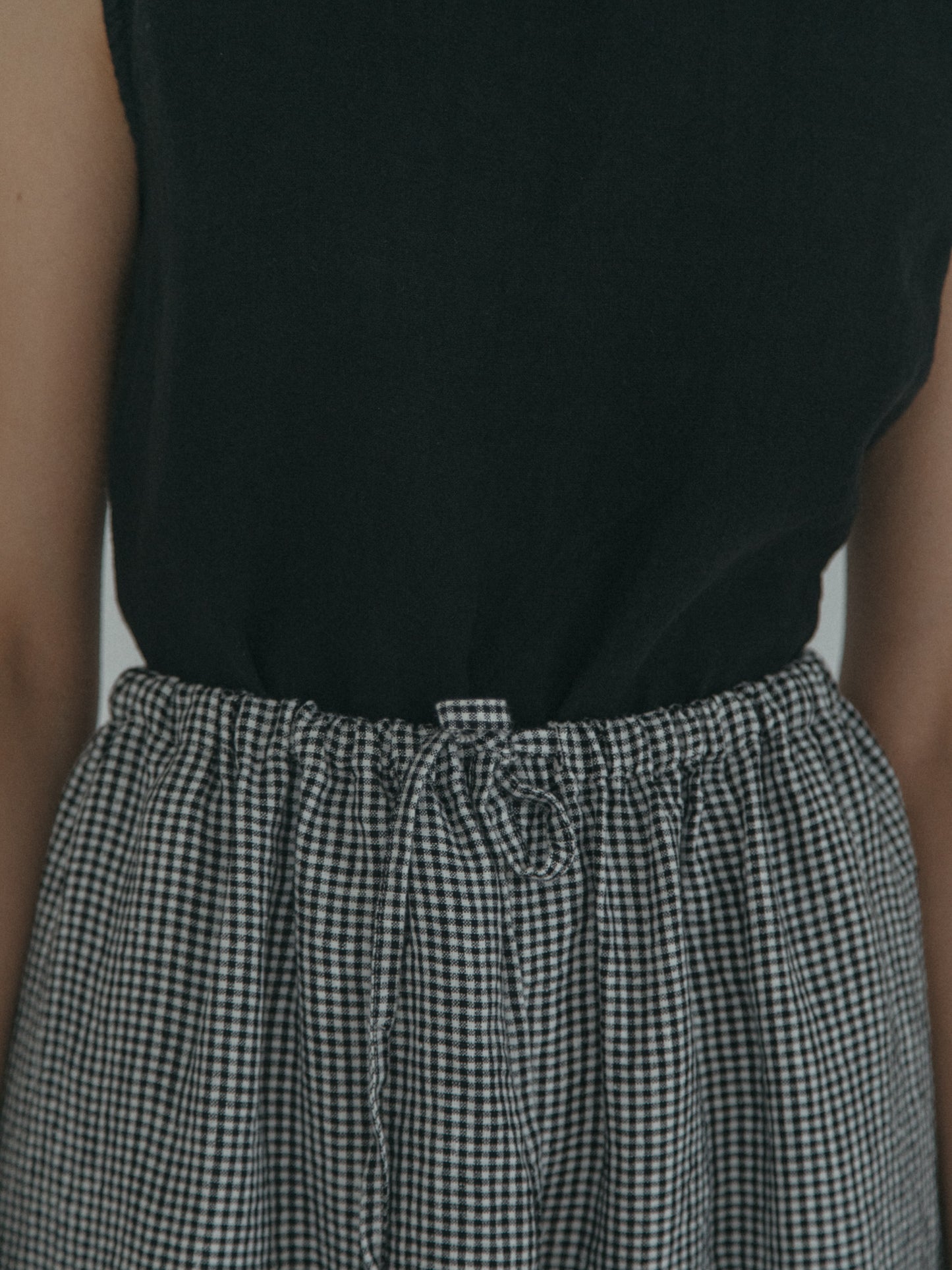 Adrie Skirt in Gingham Noir