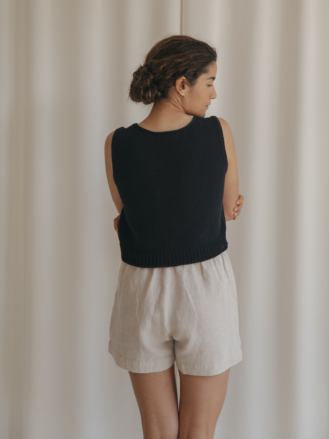 Briar Knit Top in Navy