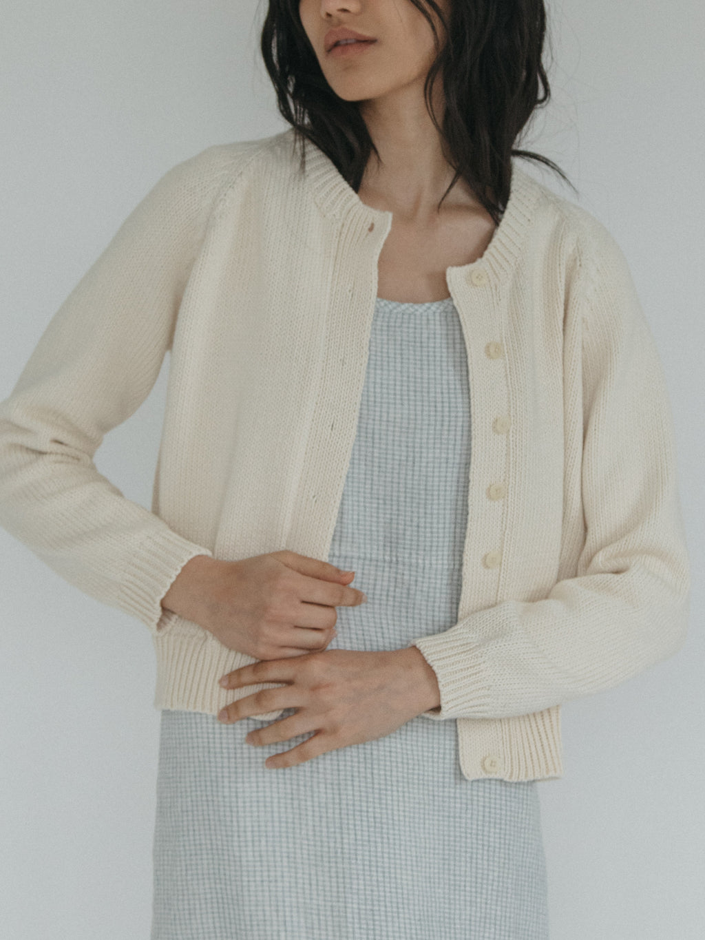 Mabel Cardigan in Ivory