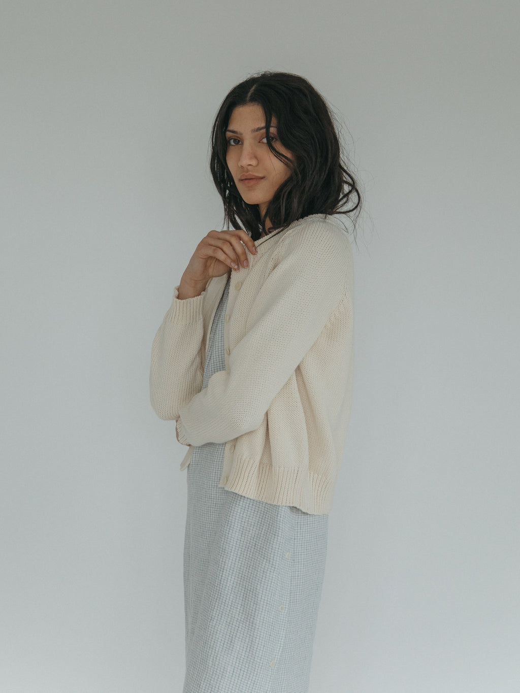 Mabel Cardigan in Ivory