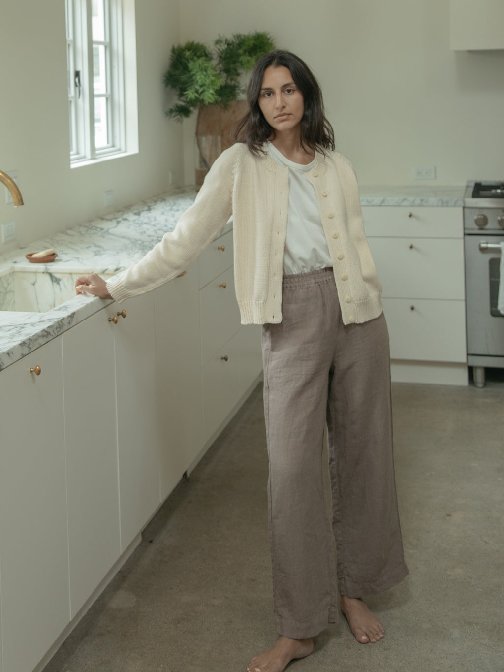 Mabel Cardigan in Ivory