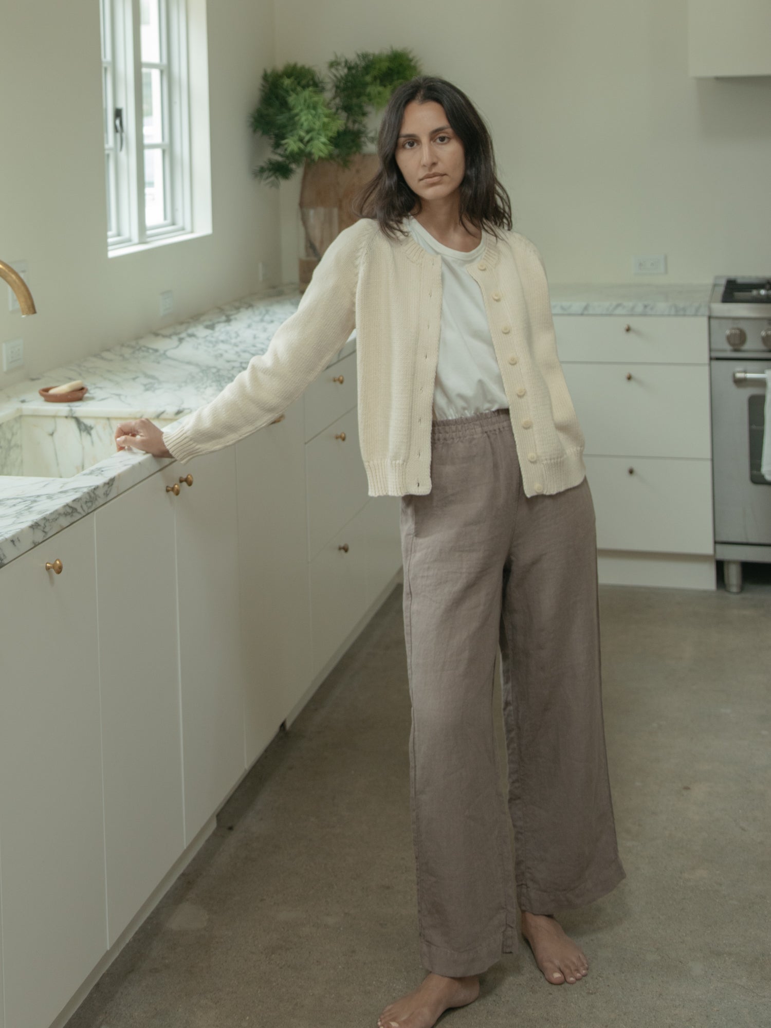 Mabel Cardigan in Ivory